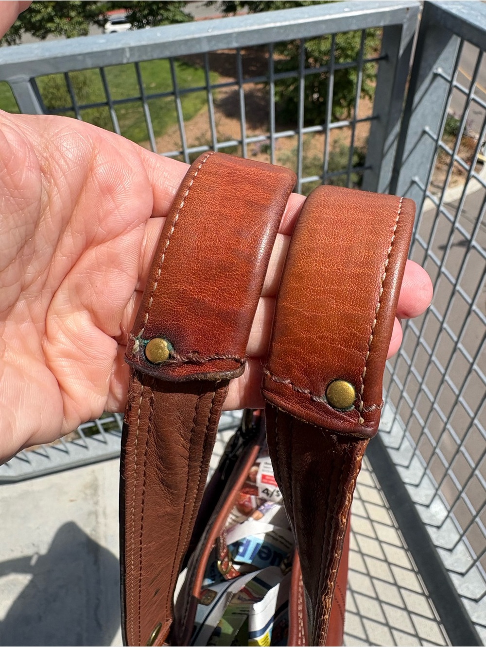 Coach Whiskey 65th Anniversary Tote with Front Pockets - Picture 7 of 16